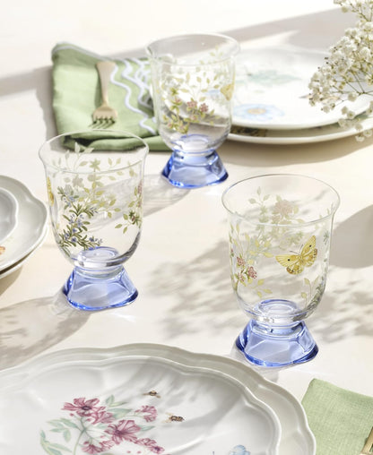 Lenox 897832 - Juego de 4 vasos cortos con diseño de mariposas