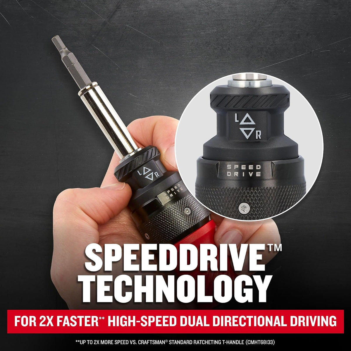 CRAFTSMAN Juego de 13 piezas de llaves y trinquetes con mango en T, Speeddrive (CMHT68135)