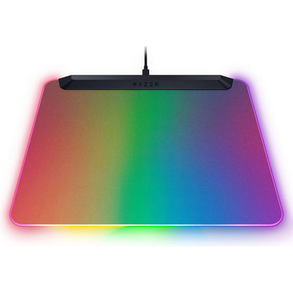 Razer Firefly V2 Pro - Alfombrilla de Mouse RGB Totalmente iluminada para Juegos: diseño retroiluminado, iluminación Croma de 15 Zonas, Puerto USB 2.0, Cable USB Tipo C Desmontable, Superficie