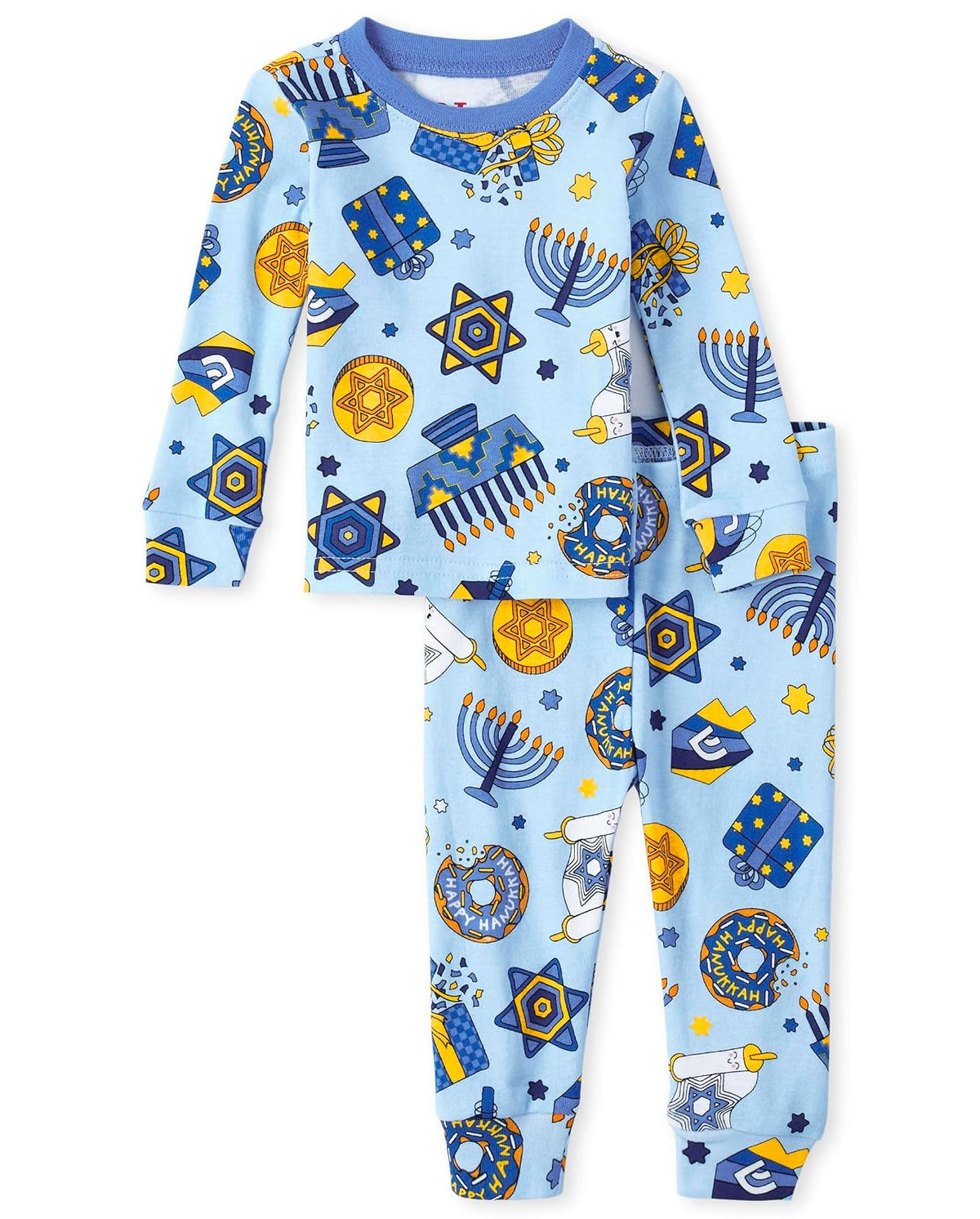 The Children's Place Conjunto de Pijama Hanukkah, algodón a Juego Familiar, Juego de Pijama niños Unisex