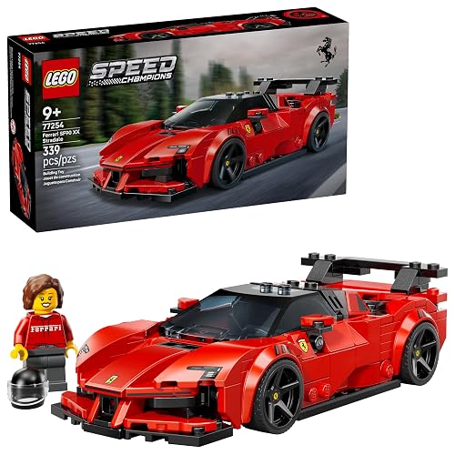 LEGO Speed Champions Auto Deportivo Ferrari SF90 XX Stradale - Model Kit de Construcción para Niños y Niñas, Años 9+ - Regalo para Cumpleaños - Juguetes de Vehículos - 77254