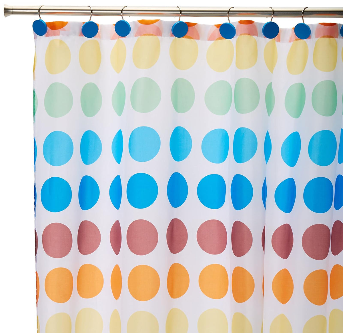 Art & Home HB-5725 Cortina de Poliéster con Ganchos