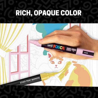 POSCA PASTEL Juego de Marcadores para Arte 8 Piezas PC5M-8SOFT
