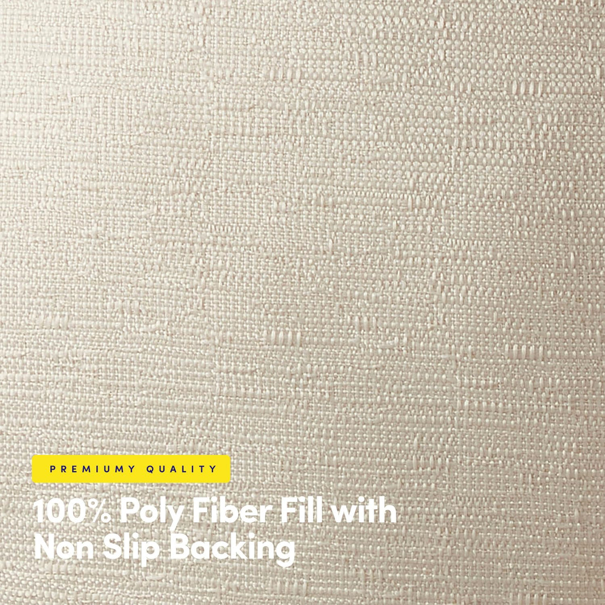 Sweet Home Collection - Juego de Cojines para Silla Mecedora de Alta Calidad, Antideslizantes, Parte Superior e Inferior con Corbatas, 1 Unidad (Paquete de 1), Lino
