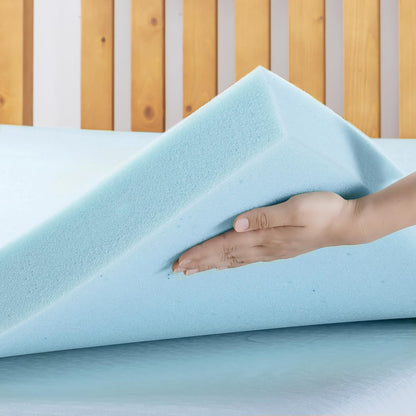 Best Price - Colchón de Espuma viscoelástica ventilada de 4 Pulgadas, infusión de Gel refrigerante, Certificado CertiPUR-US, Esencial para recámara, Individual XL