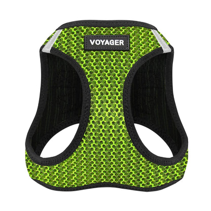 Best Pet Supplies Arnés Voyager Step-In Air para Perro, Todo Clima - M (Chest: 16 - 18") - Verde lima (Lime Green)