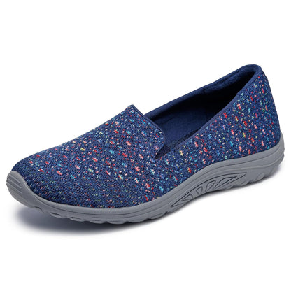 Skechers Reggae Fest - Wicker - Zapatilla sin Cierre de Punto diseñado Twin Gore (Willows) Mocasín Plano para Mujer