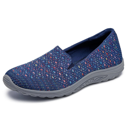 Skechers Reggae Fest - Wicker - Zapatilla sin Cierre de Punto diseñado Twin Gore (Willows) Mocasín Plano para Mujer