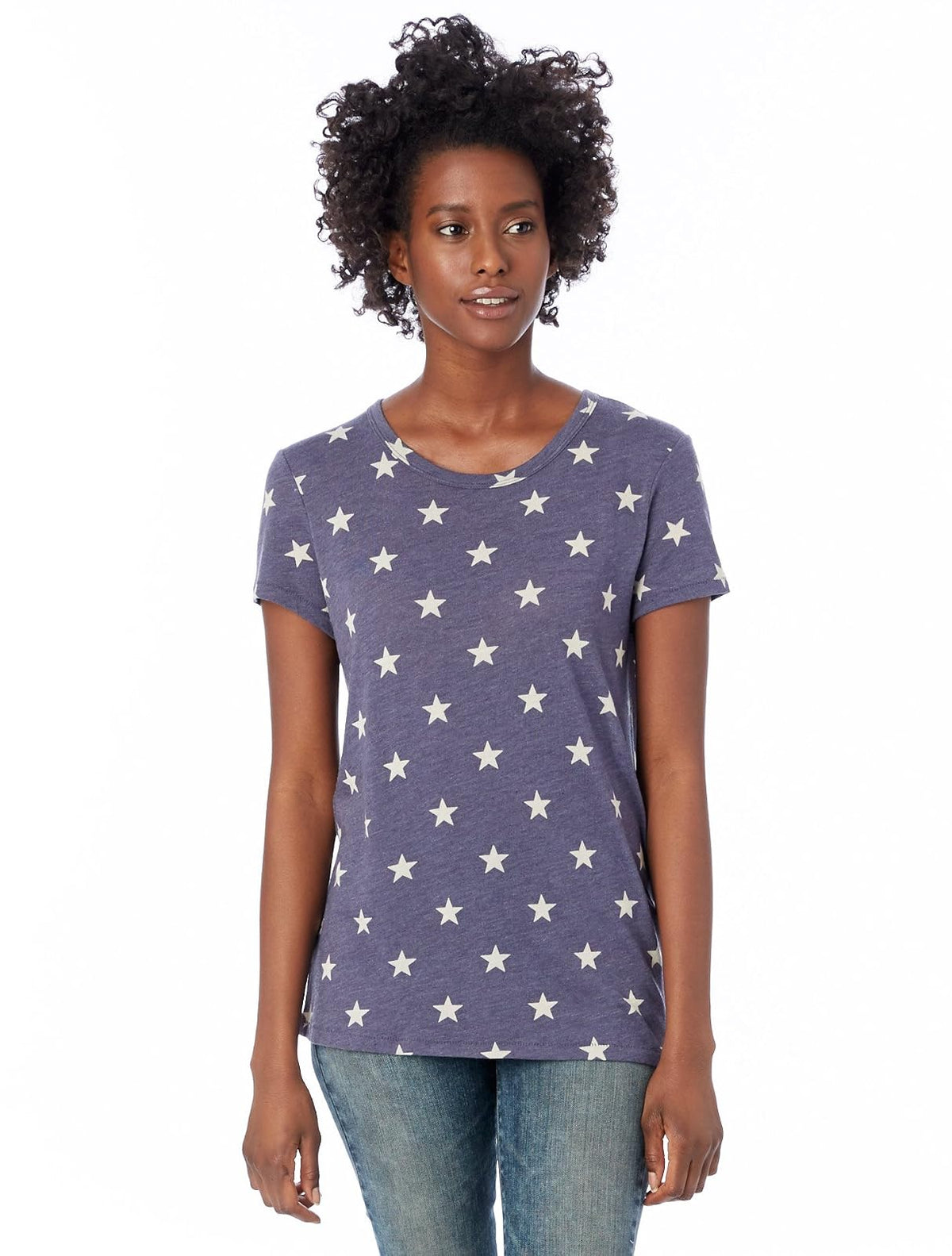 Alternative Playera Ideal de Manga Corta con Cuello Redondo. Camiseta para Mujer