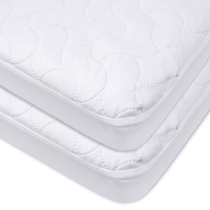 American Baby Company - Funda protectora acolchada impermeable para cunas y niños pequeños, color blanco