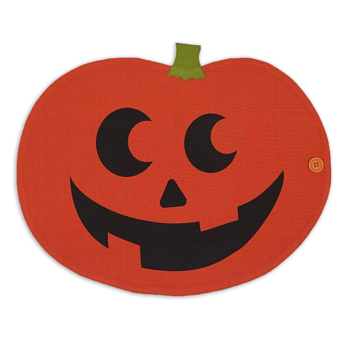 DII - Decoración de Mesa para Fiesta de Halloween, Tela de algodón Reutilizable y Lavable a máquina, Juego de Caminos de Mesa/manteles Individuales, Jack o Lantern, 4 Piezas