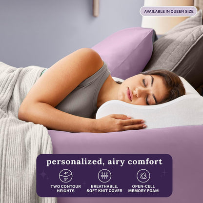 Sleep Innovations Almohada de espuma contorneada con memoria