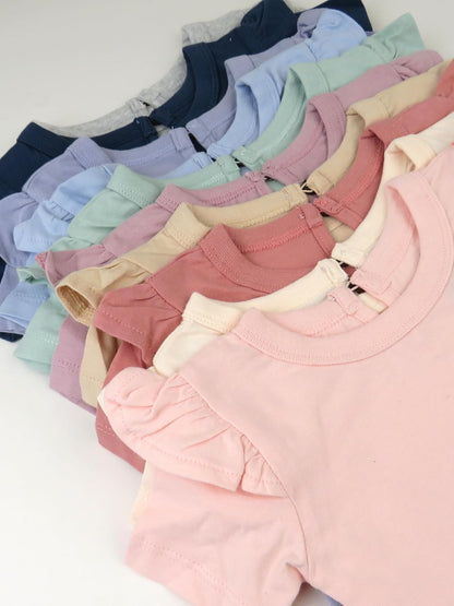 HonestBaby - Paquete de 10 Camisetas de Manga Corta con