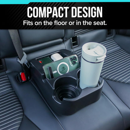 Universal Car Floor Center Console con Doble portavasos, Organizador portátil de Almacenamiento para Consolas centrales