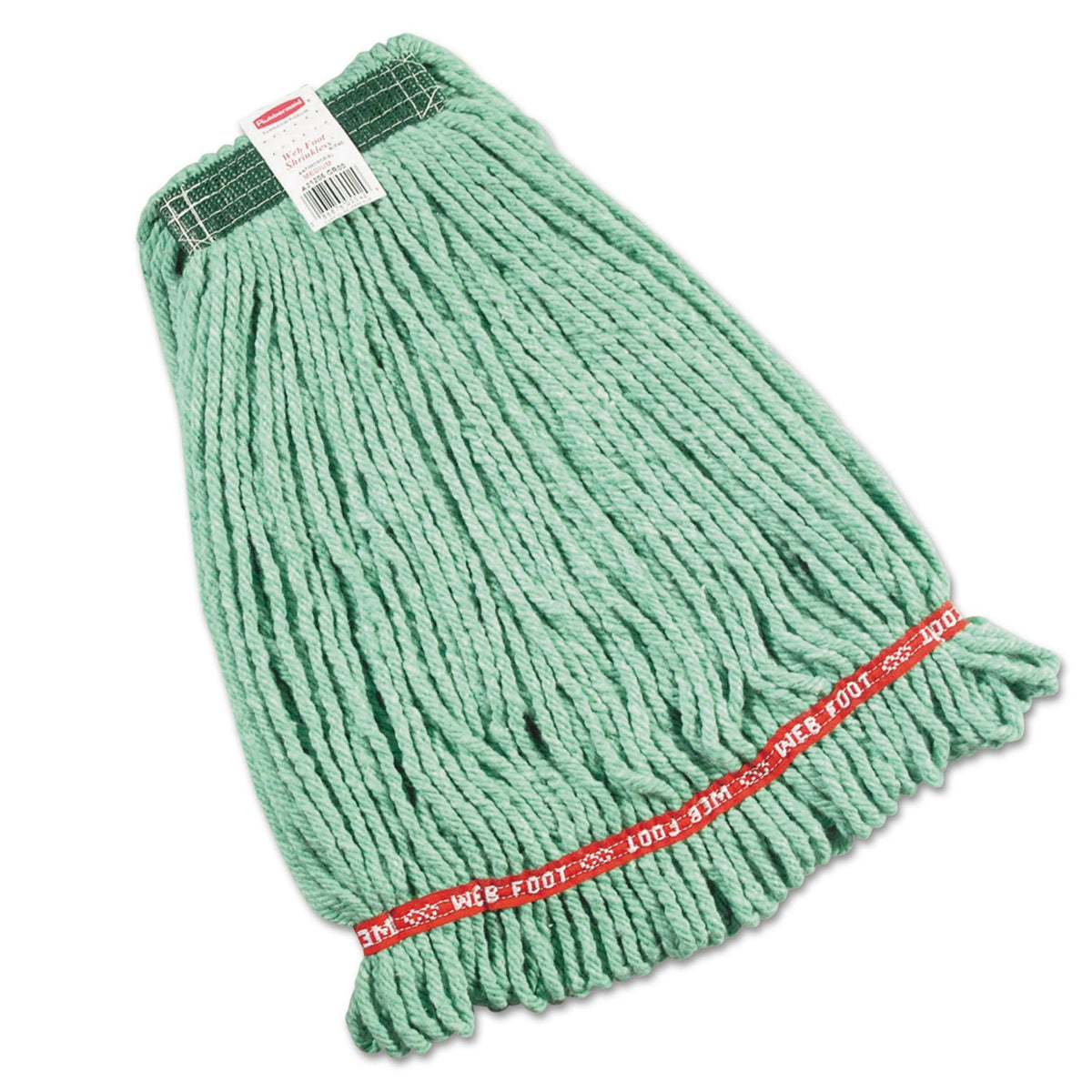 Rubbermaid Commercial Trapeador Industrial Mezcla Verde, Banda 1" Mediano - antiencogimiento - 1" Band - Medium - Verde