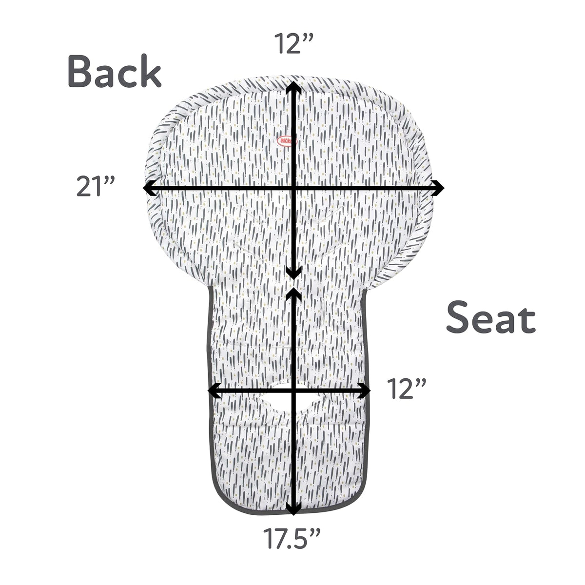 Nuby Baby - Funda para silla alta - Protege de derrames y migas - Resistente al agua para una fácil limpieza - Estampado de pinceladas