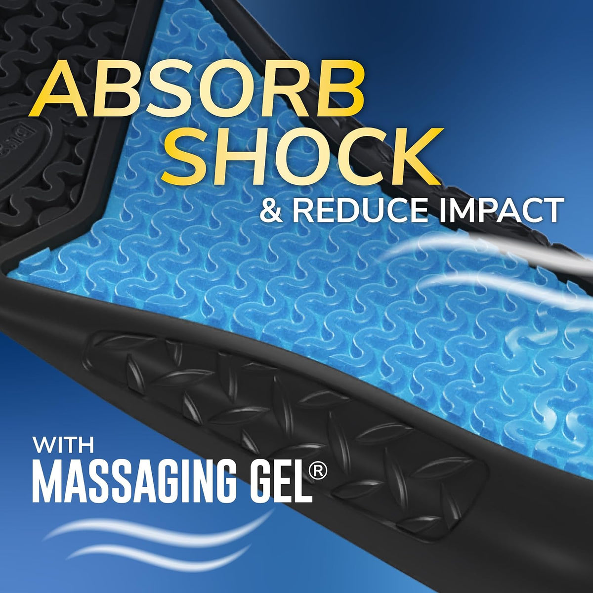 Dr Scholl's Work - Plantillas de gel de masaje, Hombres, NA, 1 pieza