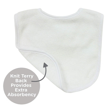 Neat Solutions Terry Feeder Bib in White - 20 Pack