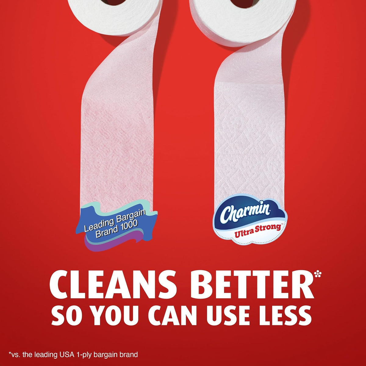 Charmin - Ultra Strong Papel Higiénico, 6 Mega Rollos, 220 Hojas por Rollo, Extra Fuerte y Duradero, No Atascable, Apto para Fosas Sépticas
