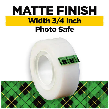 Scotch Magic Tape, invisible, suministros de oficina en casa y suministros de regreso a la escuela para la universidad y las aulas, 6 rollos