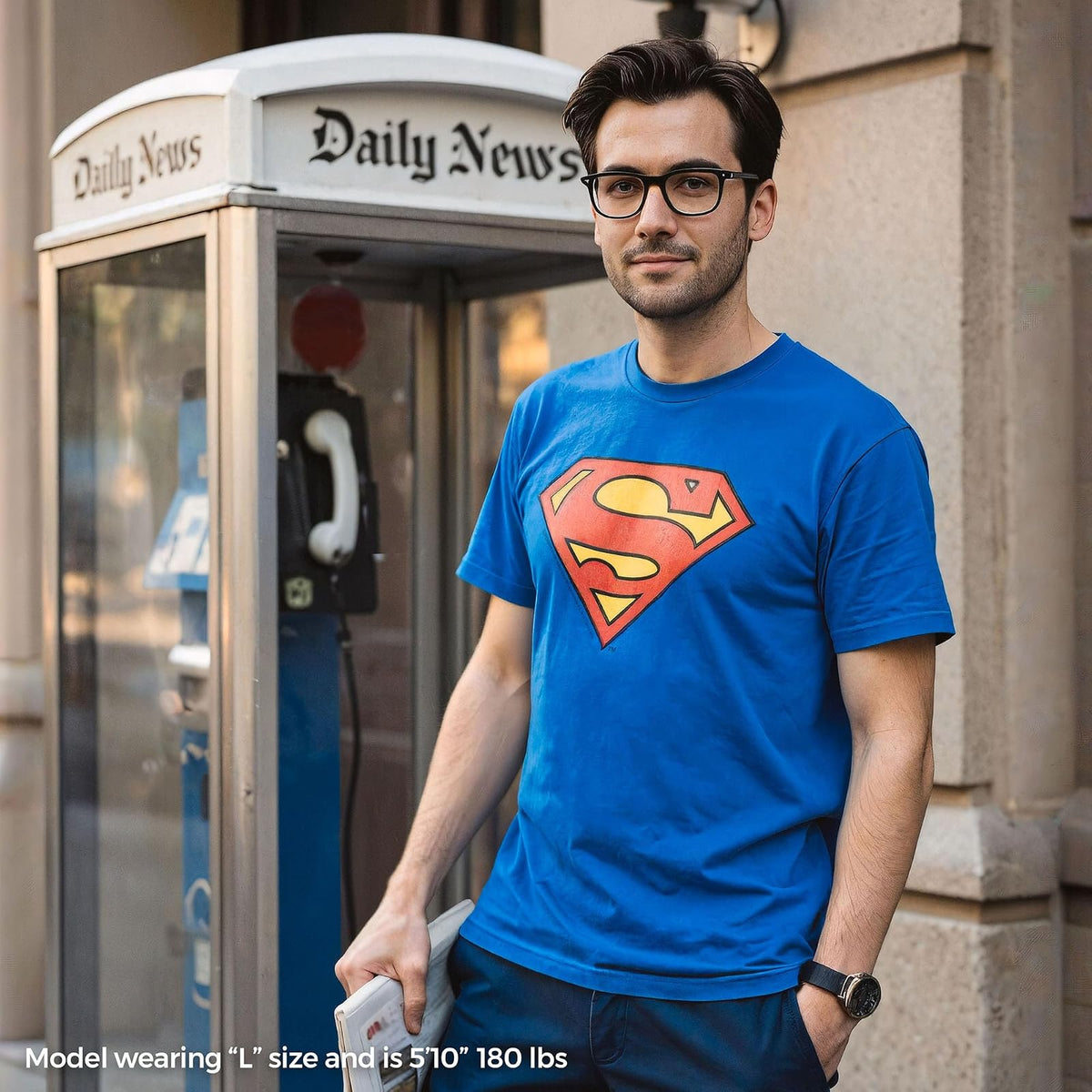 DC Comics Logotipo clásico de Superman Camiseta para para Hombre