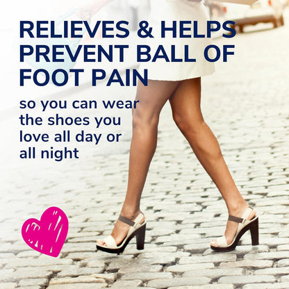 Dr. Scholl's BALL OF FOOT Cushions for High Heels (One Size) // Relieve and Prevent Ball of Foot Pain with Discreet Cushions that Absorb Shock and Make High Heels more Comfortable, New Packaging