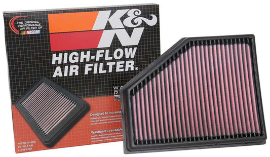 K&N Filtro de aire original de alto flujo para motor de por vida: lavable | Compatible con BMW 750d 2016-2020; BMW M550d 2017-2020 (ver descripción del producto)