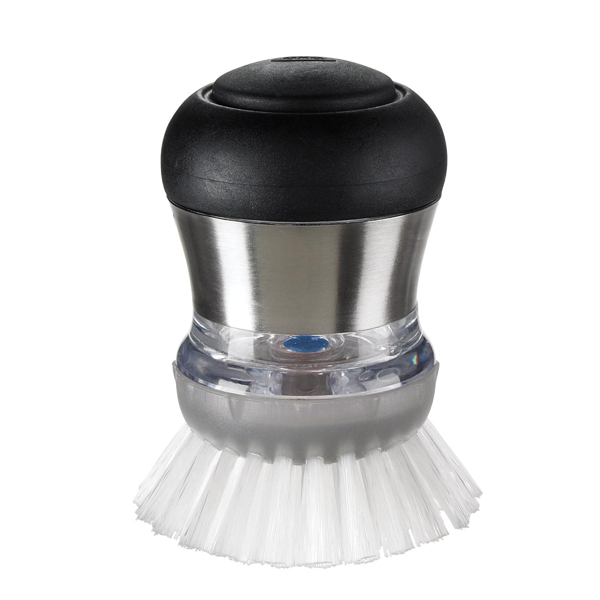 OXO Steel - Cepillo para Polvo dispensador de jabón, Palm Cepillo, Stainless, 2-3/4" diam. x 4" h, 1