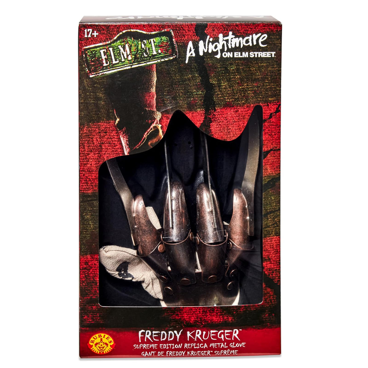 Rubie's - Réplica de guantes metálicos de Freddy de Supreme Edition a Nightmare on Elm Street