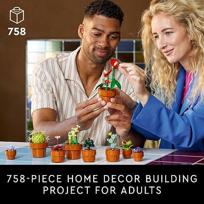 LEGO Plantas Pequeñas - Model Kit de Construcción para Adultos, Años 18+ - Plantas Artificiales Decoración para Hogar - 10329