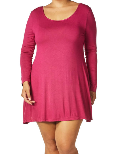 Clementine Apparel Open Criss Cross Back Trapeze Vestido de Manga Corta Vestido para Mujer