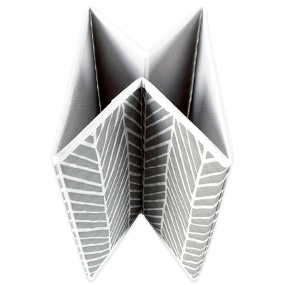 DII cajas de almacenamiento de tela para guardería, oficinas, y organización del hogar, Gris, 13" Large - Set of 2, 1, 1
