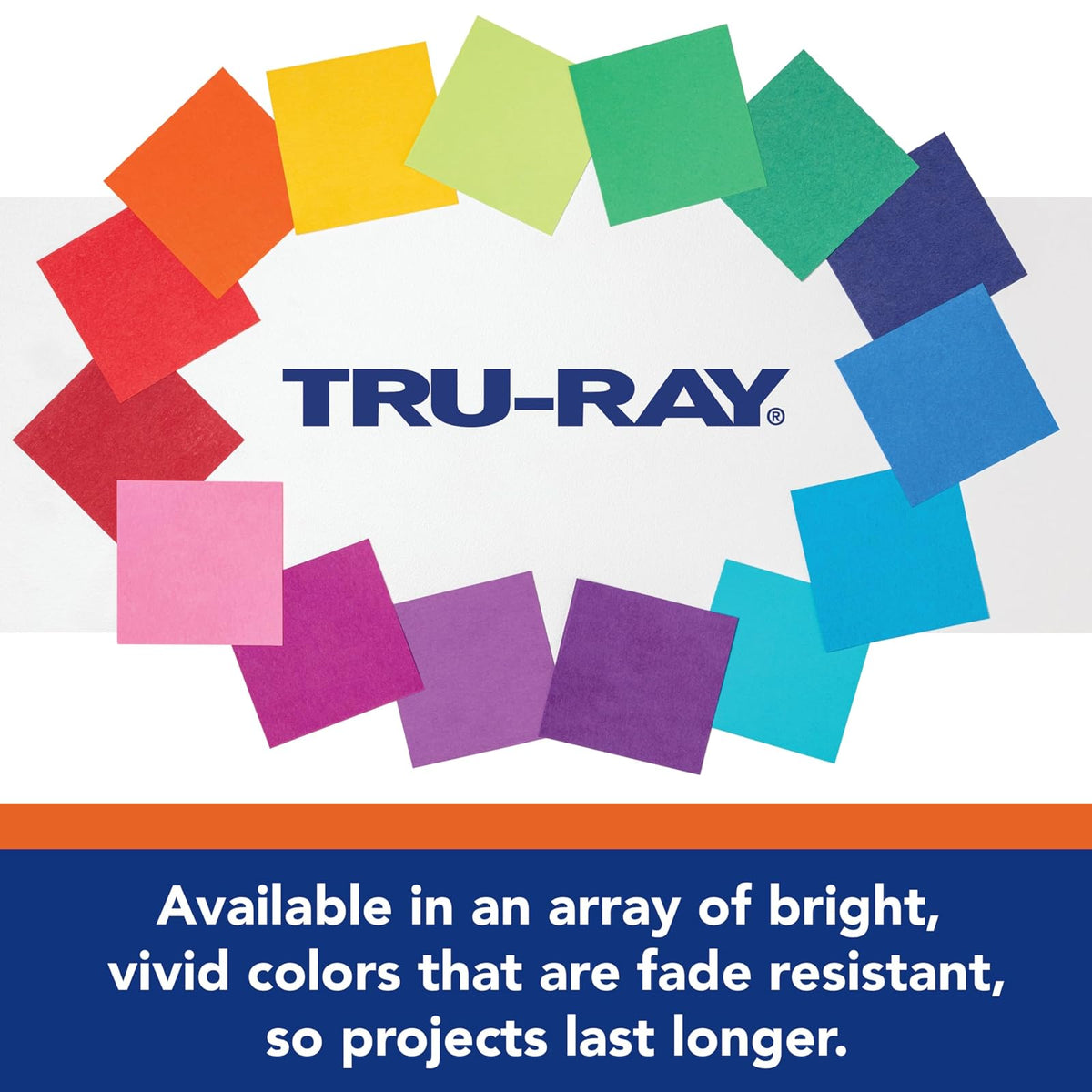 Tru-Ray® Papel de construcción pesado, pizarrón, 12 x 18 pulgadas, 50 hojas