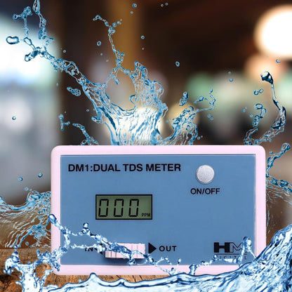 HM Digital DM-1 In-Line Dual TDS Monitor, 0-9990 ppm Range, +/- 2% Readout Accuracy