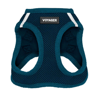 Best Pet Supplies Arnés Voyager Step-In Air para Perro, Todo Clima - XS (Chest: 13 - 14.5") - Azul (borde a juego).
