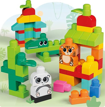 Mega Bloks Juguete de Construcción Paquete de 250 Bloques ¡Construye Tus Animales Favoritos! para bebés de 1 año en adelante