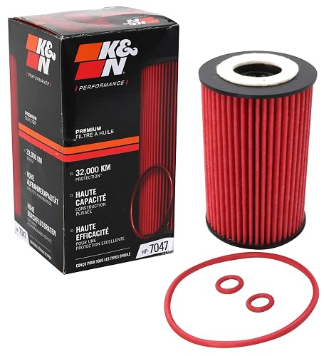 K&N Filtro de aceite premium: 20.000 millas de protección del motor, alta capacidad/alta eficiencia: compatible con Audi/Volkswagen 2003-2023: (ver descripciones del producto para modelos