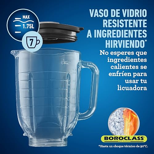 Oster Licuadora con palanca y vaso de vidrio BLSTPBTG