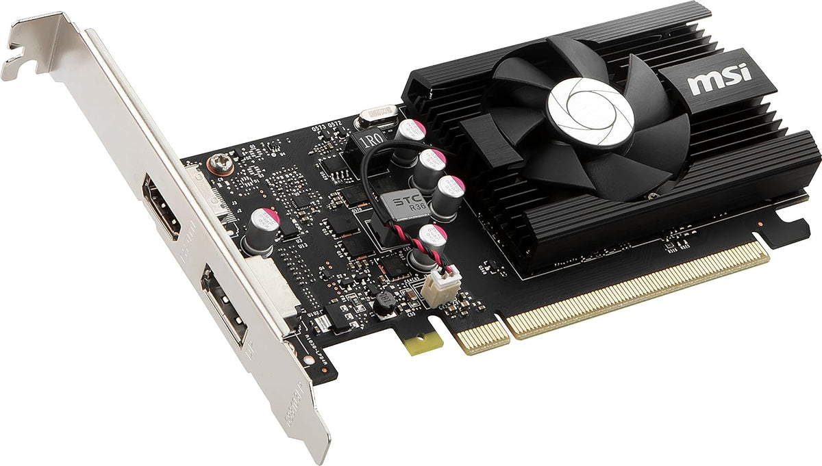MSI Gaming GeForce GT 1030 4GB GDRR4 64 bits HDCP Compatible con DirectX 12 DP/HDMI Tarjeta gráfica OC de Ventilador único (GT 1030 4GD4 LP OC)