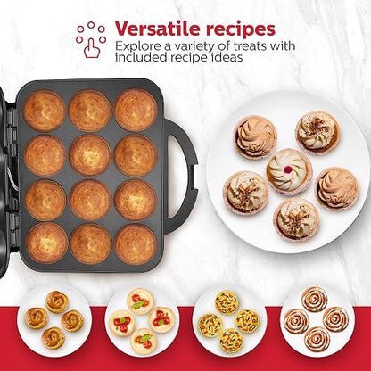 Holstein Housewares HU-09006B - Máquina hacer para cupcakes, Negro, 1