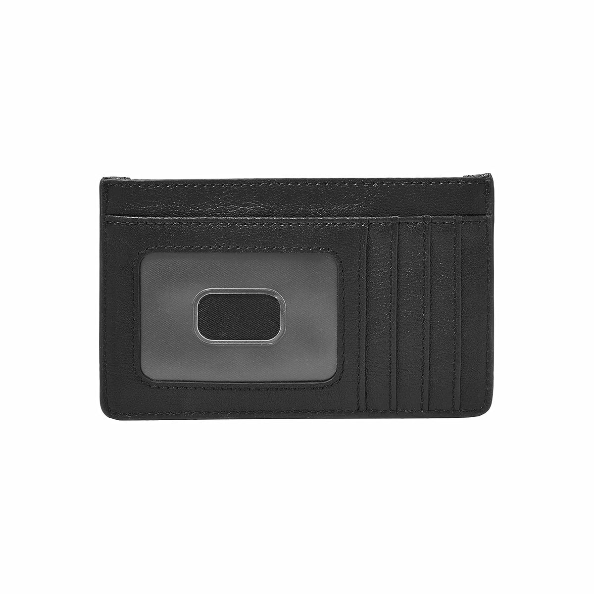 Fossil Logan - Moneda con cierre, color negro