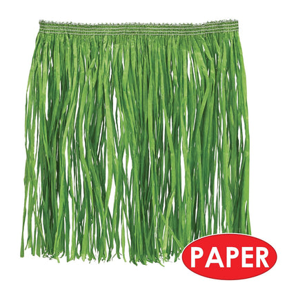 Beistle 54581-G Adult Mini Hula Skirt for Halloween Party, 36-Inch Width by 16-Inch Length, Green