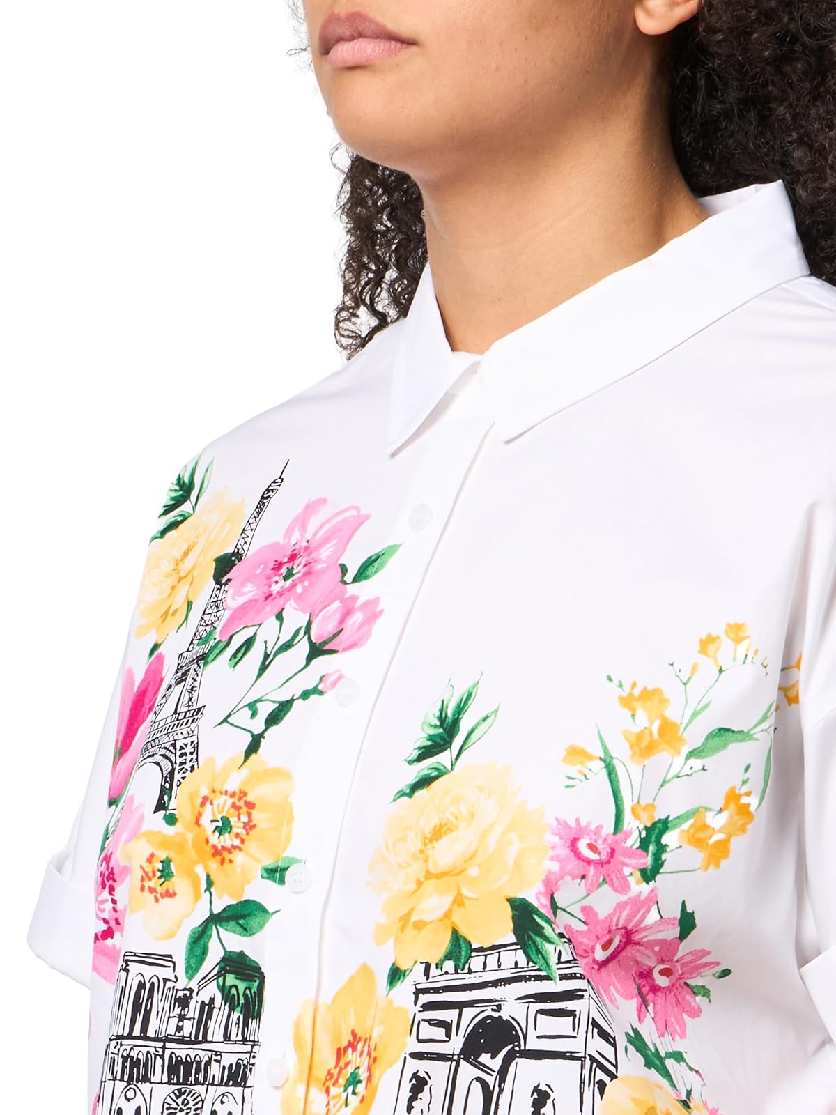 Karl Lagerfeld - Blusa Pop con diseño de Flores para Mujer