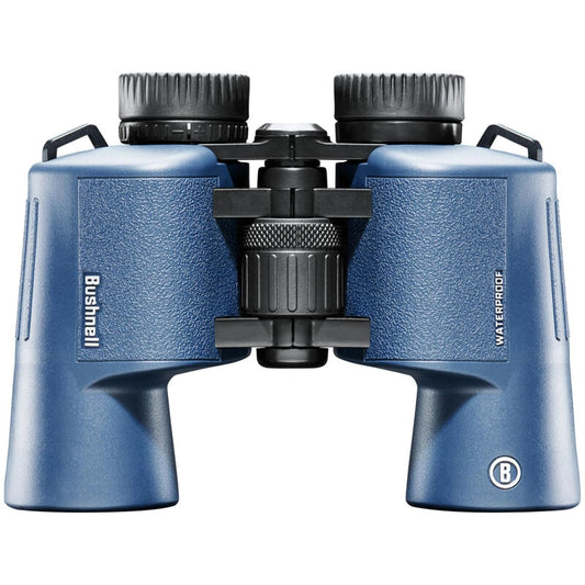 Bushnell H2O - Prismáticos Porro Impermeables de 12 x 42 mm, Color Azul Oscuro Porro WP/FP, Ojales torcidos, Caja 6L 134212R