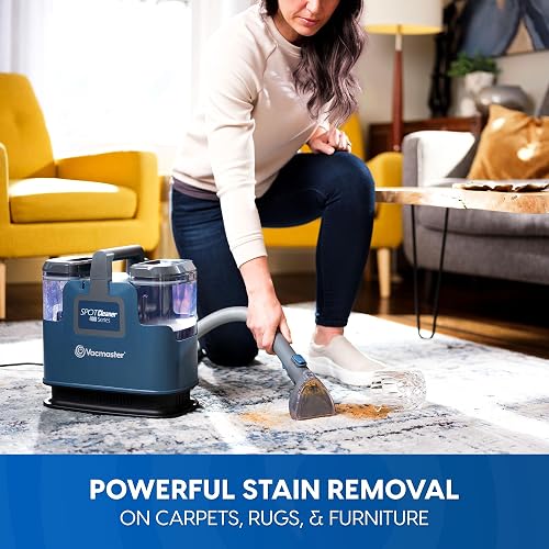Vacmaster Limpiador Portátil para Alfombras, Sofás y Mascotas - 15Kpa Potente Succión con Accesorios Multiusos - SCB301