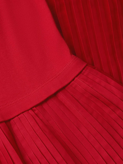 Tommy Hilfiger Sleeveless Midi Tank Dress Pleated a Line Dress Vestido Informal Mujer