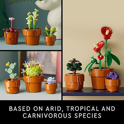 LEGO Plantas Pequeñas - Model Kit de Construcción para Adultos, Años 18+ - Plantas Artificiales Decoración para Hogar - 10329