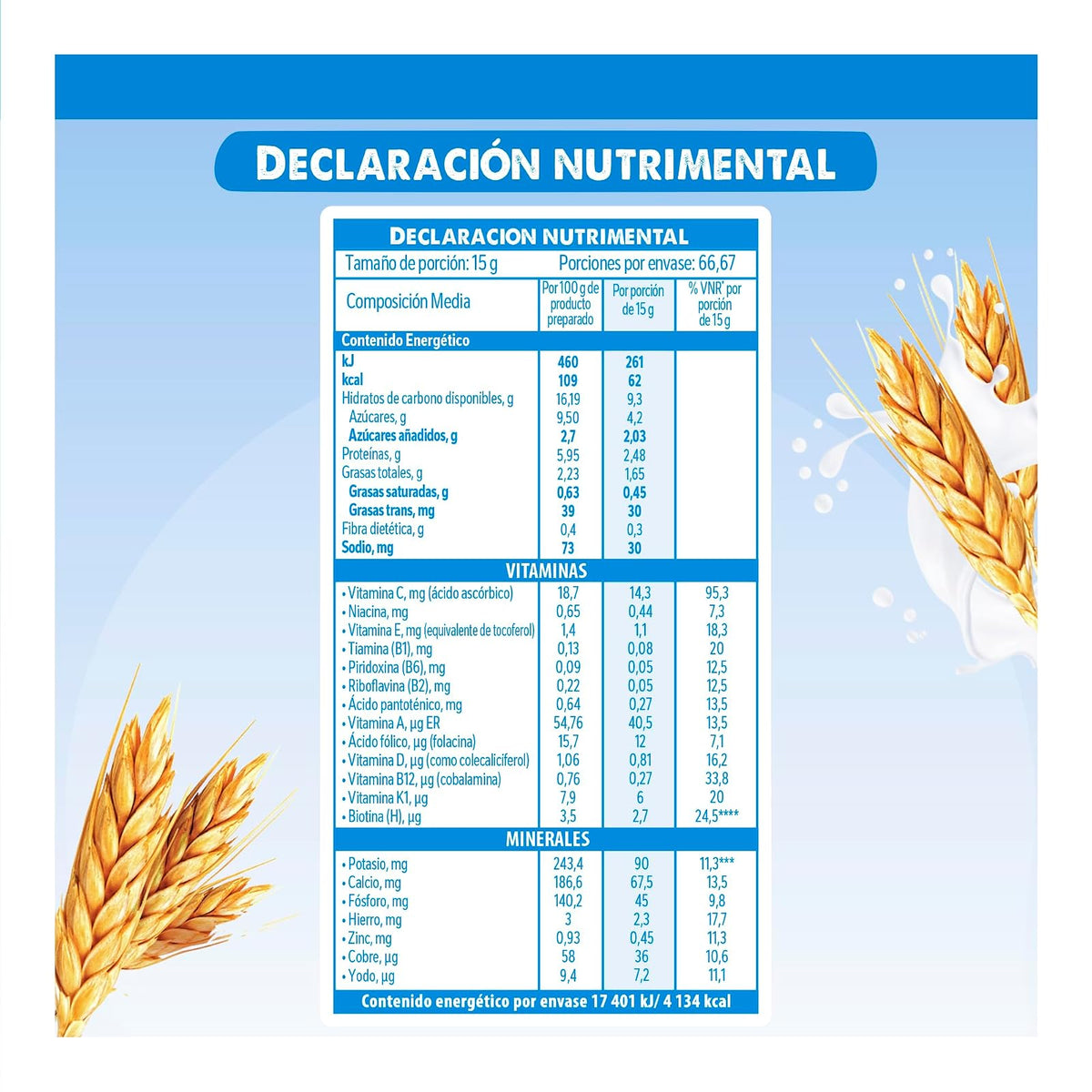 Cerelac, Cereal de Trigo con Leche Para Niños, A Partir de 1 Año, Lata 1 kg