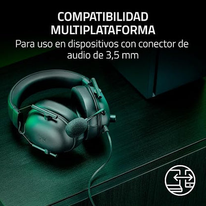 Razer V2 X Auriculares para Xbox: Diafragmas de 50mm - Micrófono Cardioide - Ligero - Almohadillas Aislantes de Ruido - para Xbox Series X, Series S, PS5, PC, 3.5mm - Negro