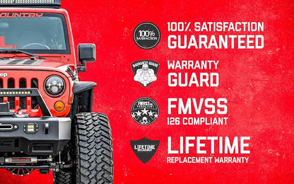 Rough Country Kit de nivelación de 2 pulgadas para Toyota Tacoma 05-23 | Rojo anodizado - 744RED